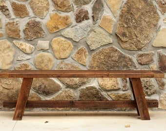 Reclaimed Wood Bench, Customizable Size, Entryway, Shoe Bench, Hallway