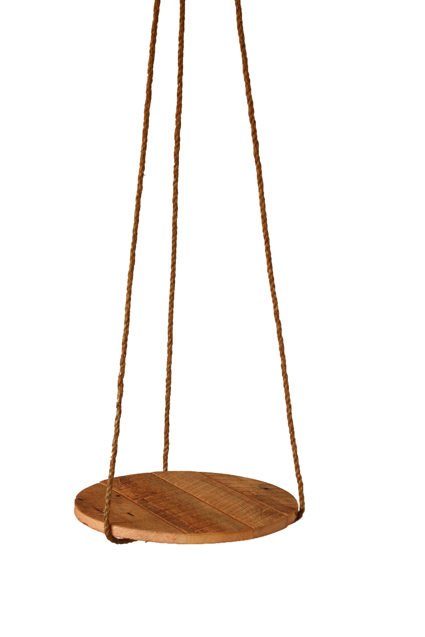 Hanging Nightstand Made From Reclaimed Wood Round Side Table Etsy