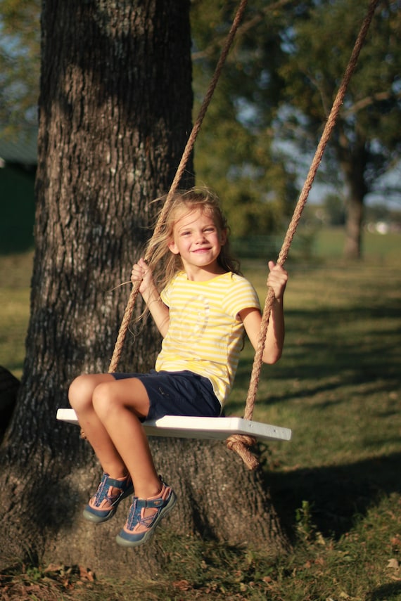 Adult child tree swing Country charm rustic swing Reclaimed Wood