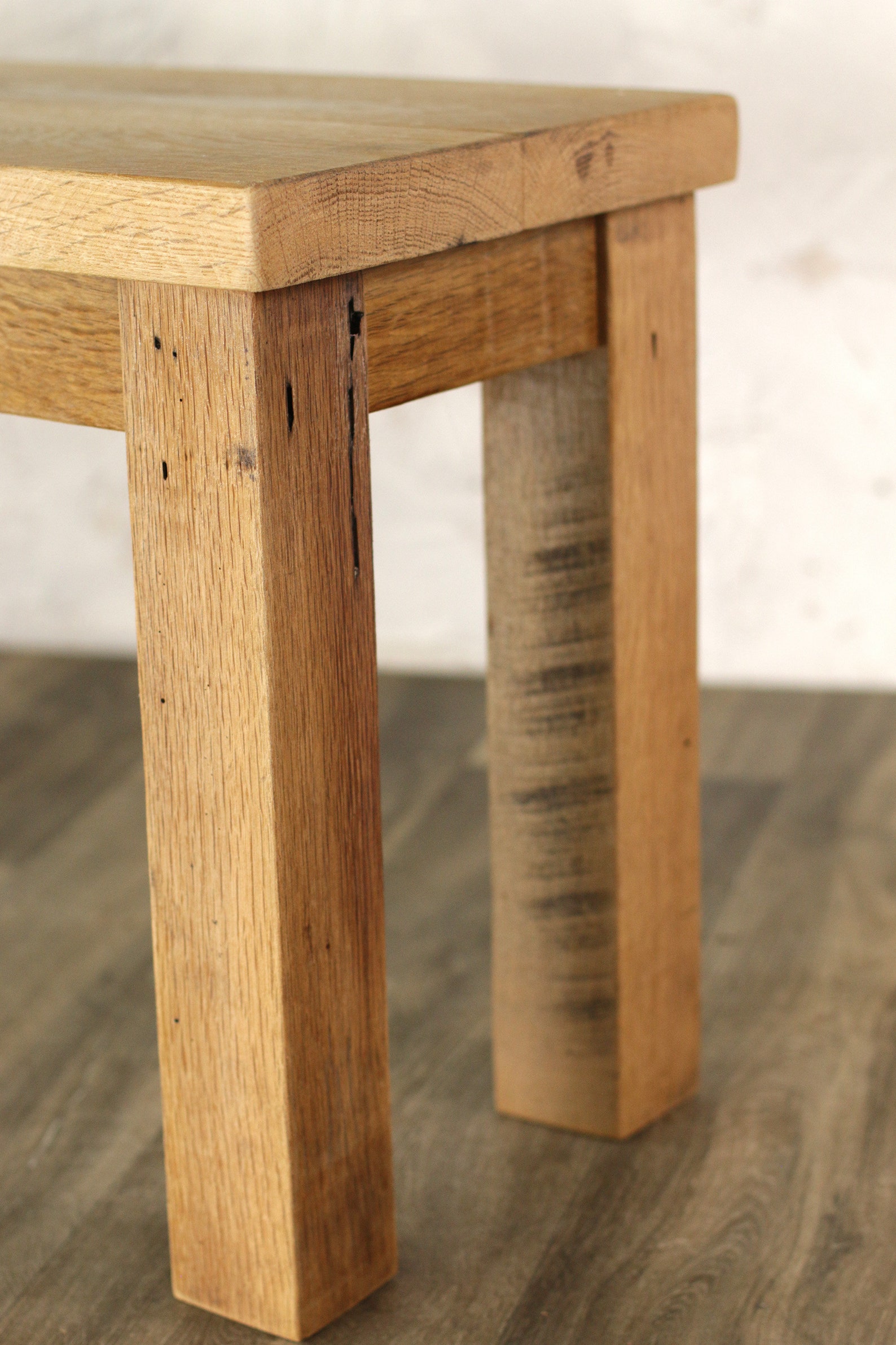 Reclaimed Wood Bench Thick and Sturdy, Clean and Simple Design Entryway ...