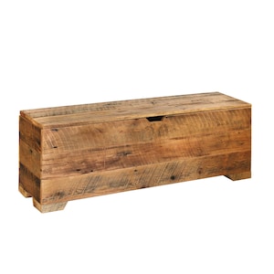 Entryway Storage Bench 50" - Mudroom Bench - Shoe Storage Bench - Chest - Hall Tree bench - Reclaimed Barn Wood