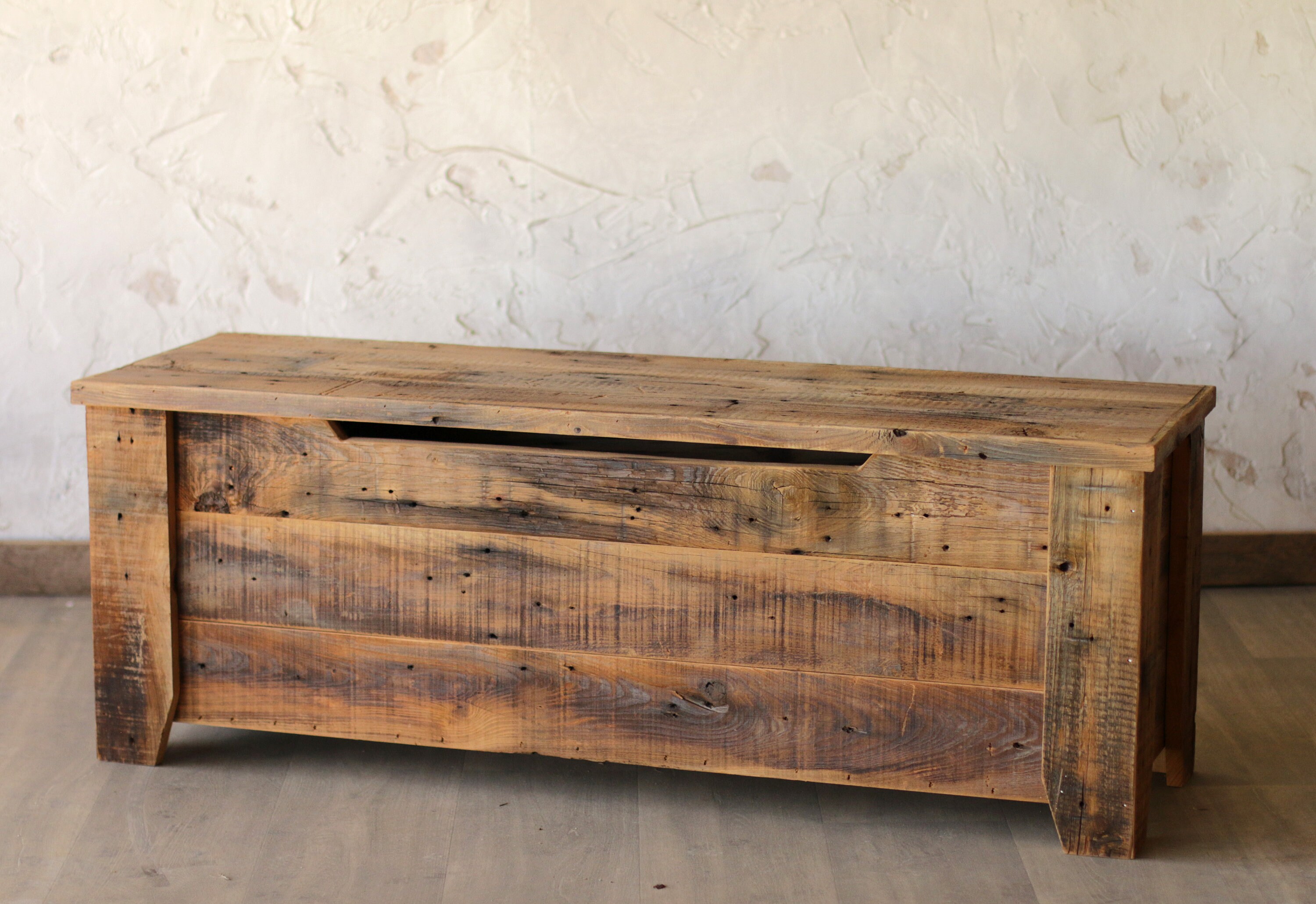 Barnwood shoe storage bench hotsell