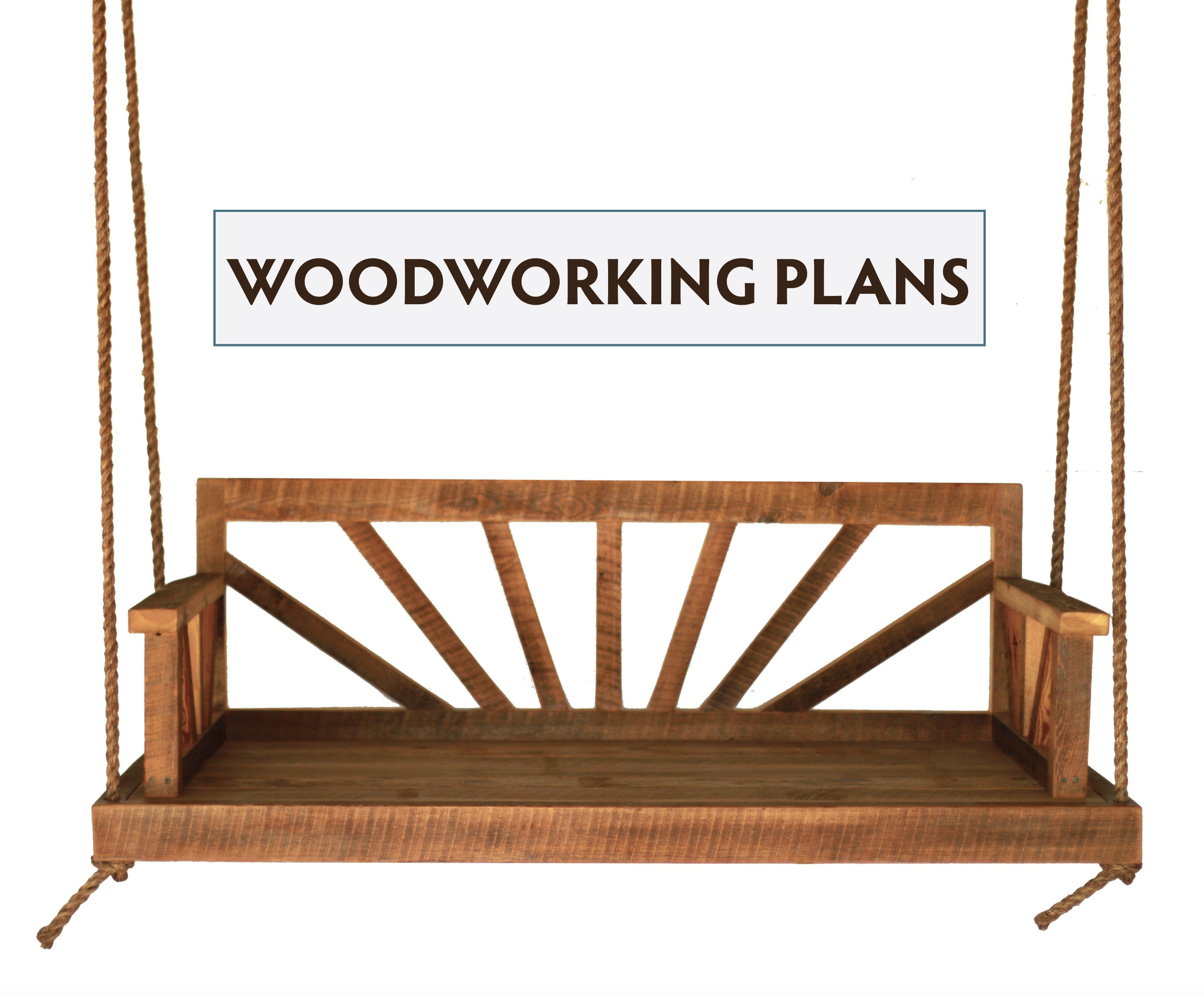 Ray Porch Swing Woodworking PLANS - Farmhouse Style DIY Build Plans ...