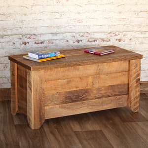 Storage Bench Shoe Storage Bench Mudroom Bench Show Bench Entryway Bench with Storage Wooden chest Reclaimed Barn Wood image 2