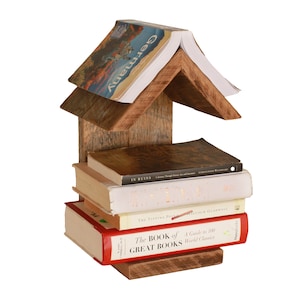 Bookshelf - Bedside bookshelf - Tabletop or Wall Bookshelf - Book Lover - Book Organization - Book Lover Gift  - Book Stand - Book tree