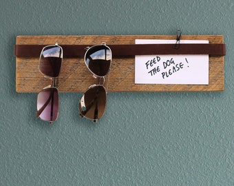 Sunglass Holder made from Reclaimed Wood - Entryway Organization