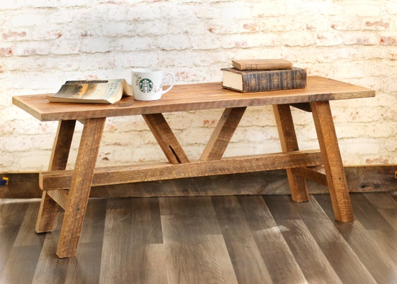 Scandinavian Coffee Table Farmhouse Reclaimed Furniture Etsy