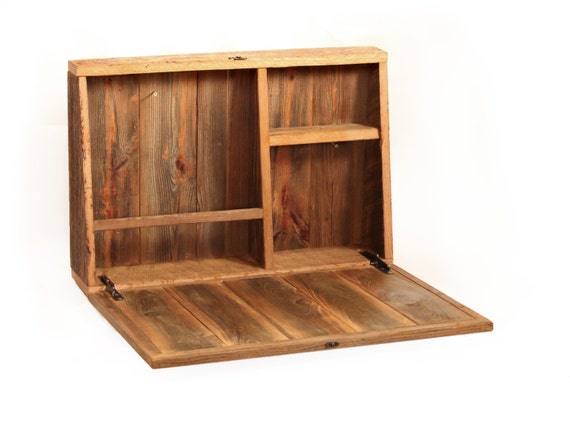 Drop Down Secretary Desk Wall Mounted Desk For Small Spaces Secretary Desk Etsy