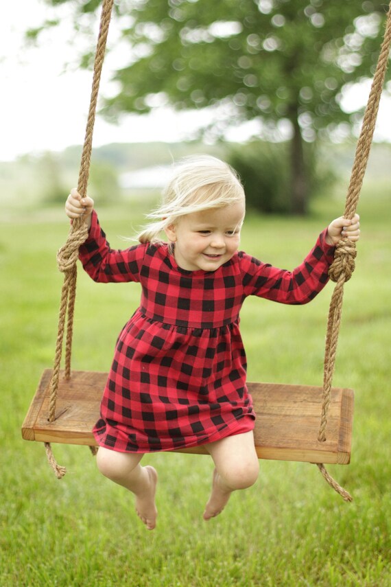 old fashioned wooden swing