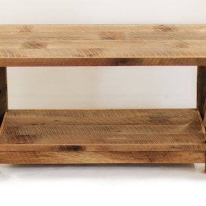 Rustic Coffee Table Made from Reclaimed Wood X Detail Living Room Furniture Rustic farmhouse decor image 7