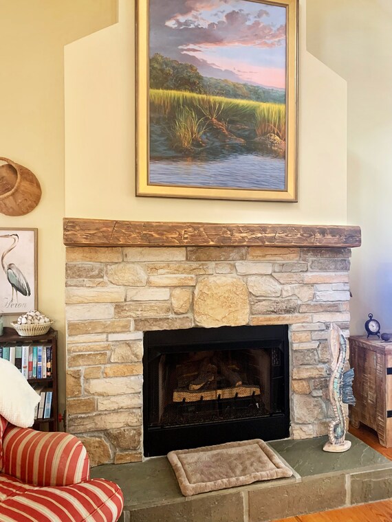 Hand Hewn Beam Mantel Shelf Reclaimed Wood Pine Beams - Etsy Canada