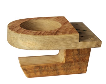 Cup Holders for Porch Swing, SET OF 2, Made from reclaimed wood