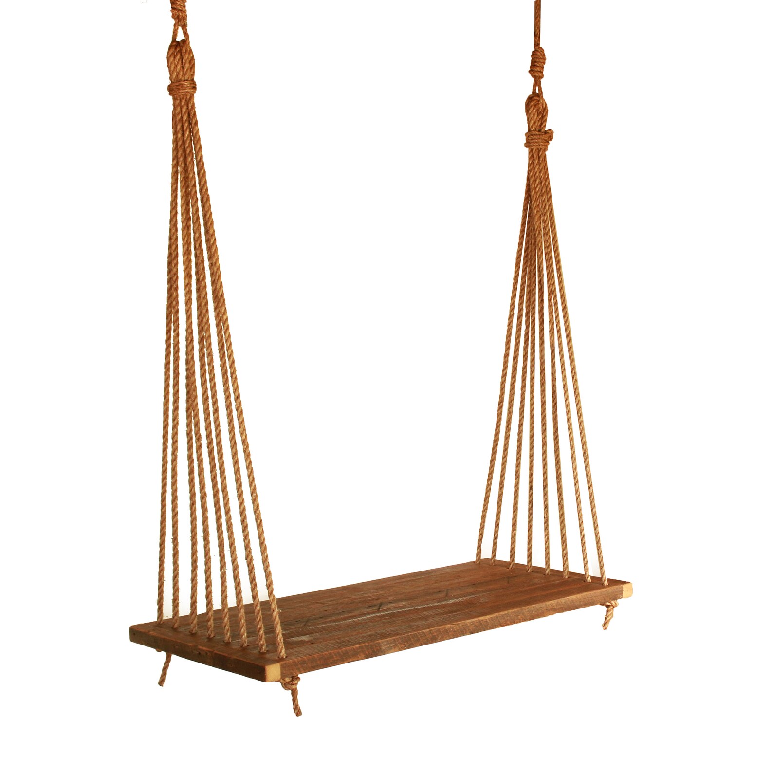 Rope Swing Bed crib size made of Reclaimed Wood Porch Etsy