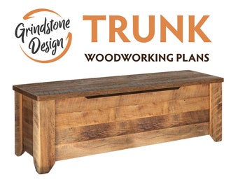 Trunk Wood Working PLANS - farmhouse style DIY build plans - DIY Woodworking Pattern - Barnwood, Reclaimed Wood