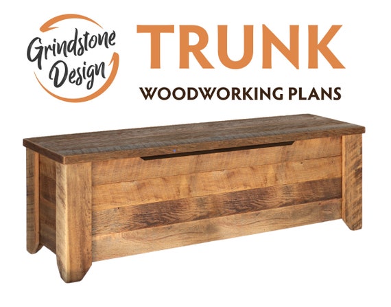 Trunk Wood Working PLANS Farmhouse Style DIY Build Plans DIY