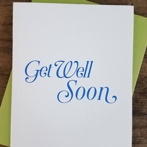 Get Well Soon carte typographique