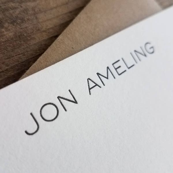 Custom Letterpress Stationery | Personalized Notecards