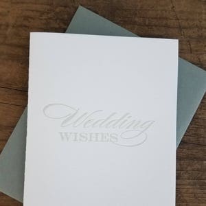 Cartão tipográfico de desejos de casamento