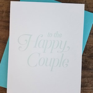 Para o cartão tipográfico do casal feliz
