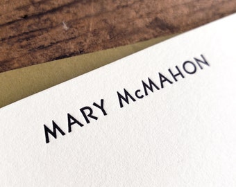 Custom Letterpress Stationery | Personalized Notecards