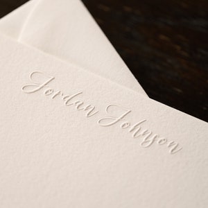 Embossed Stationery | Personalized Notecards