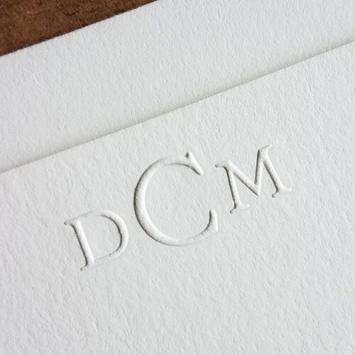 300 Piece Embossed Stationery Set Personalized Stationary Etsy