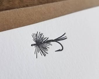 Fly Fishing | Letterpress Flat Notecards Set of 10