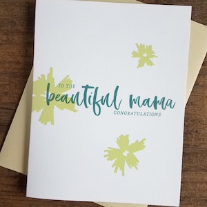 À la belle maman Félicitations Letterpress Card