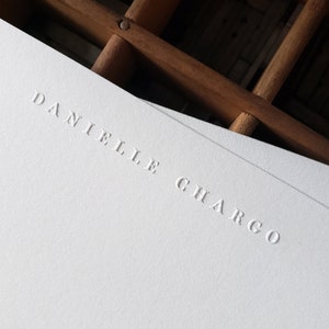 Embossed Stationery | Personalized Notecards