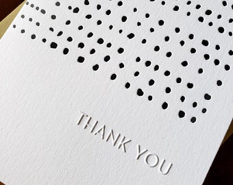 Thank You Embossed & Letterpress Card