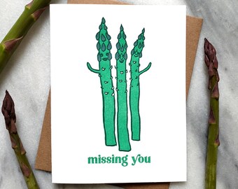 Missing You Letterpress Card