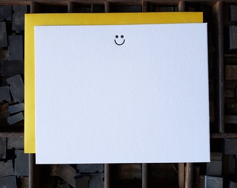 Smilie | Letterpress Flat Notecards Set of 10