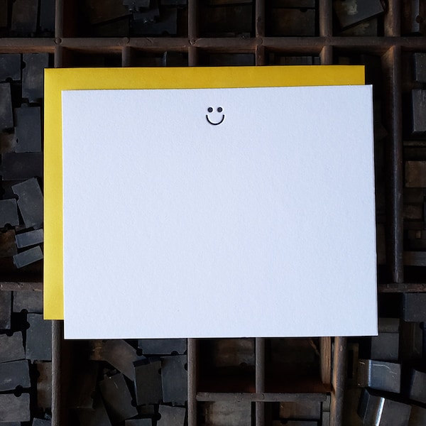 Smilie | Letterpress Flat Notecards Set of 10