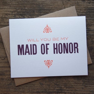 Veux-tu être ma demoiselle d’honneur typographie carte