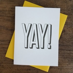 Yay ! Carte de typographie