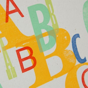 ABC Letterpress Print