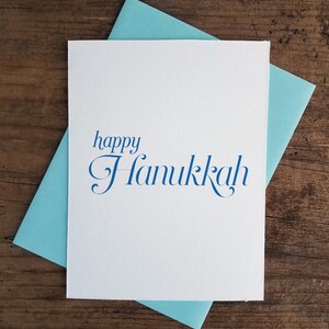Glücklicher Hanukkah Letterpress-Karte