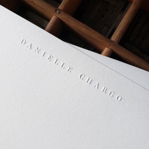 Embossed Stationery | Personalized Notecards