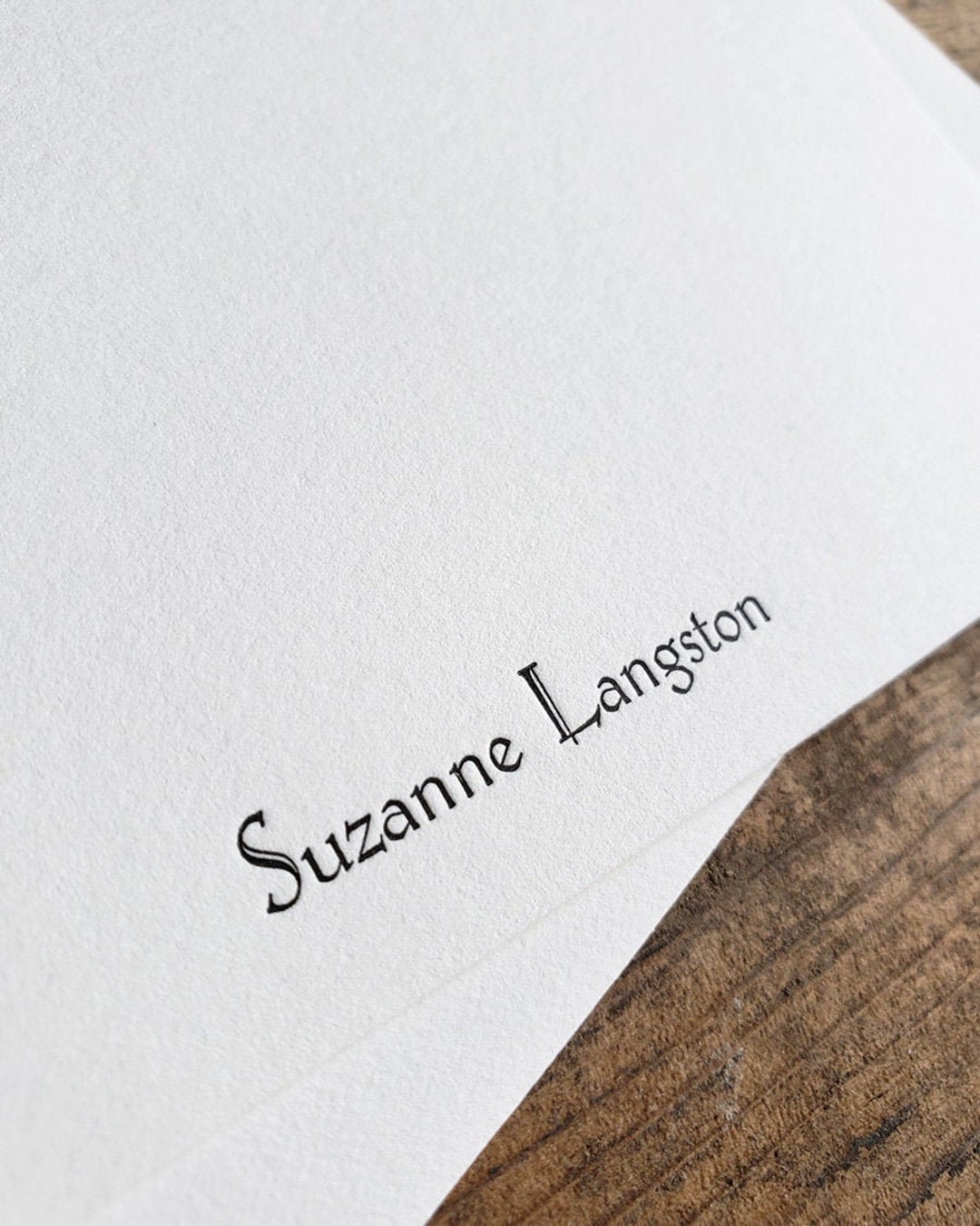 Custom Letterpress Stationery Personalized Notecards Etsy