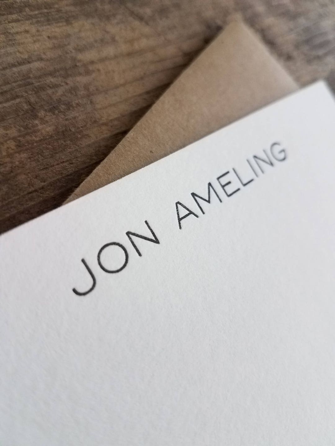 Custom Letterpress Stationery Personalized Notecards Etsy