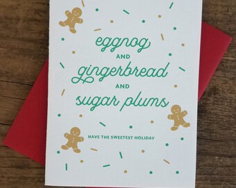 Have the Sweetest Holiday Letterpress Card