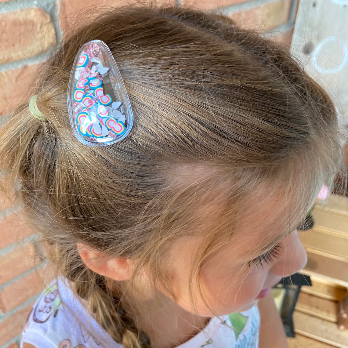 Rainbow and Cloud Shaker Hair Clips 2 Set of 2 Etsy