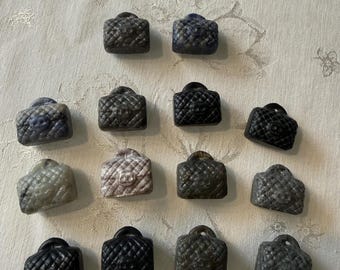 CLEARANCE Gemstone Carved Gemstone Purse (29g)