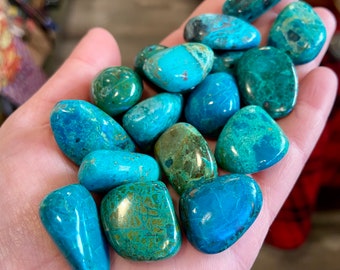 Chrysocolla Flat Tumble Faceted appx 24x8mm Exceptional 16 inch full strand.One of a kind #242 Self creative pattern on it naturally