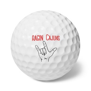 Ragin Cajun Golf Balls, 6pcs