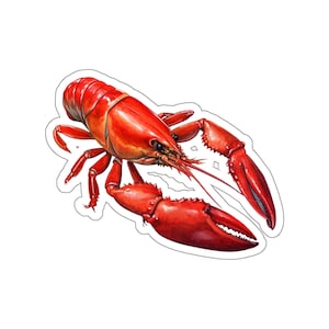 Crawfish Sticker kiss-cut