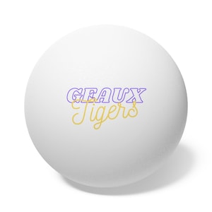 LSU Geaux Tigers Ping Pong Balls, 6 pcs