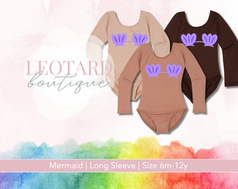 Mermaid Costume Top | Mermaid Bodysuit | Mermaid Leotard | Baby, Toddler and Girls Mermaid Costume | Mermaid Halloween Costume