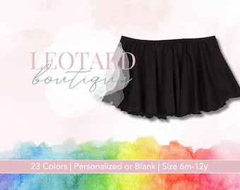 Black | Ballet Skirt for Girls | Dance Wear | 23 Colors | Ready to Ship