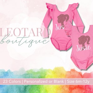 It Girl Leotard | Bright Pink | Personalized with Name | Inspired Costume | Dance Wear